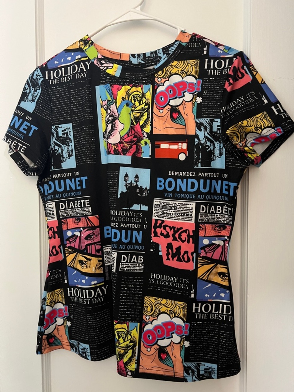 Pop Art Graphic Short Sleeve Tee - Multicolor